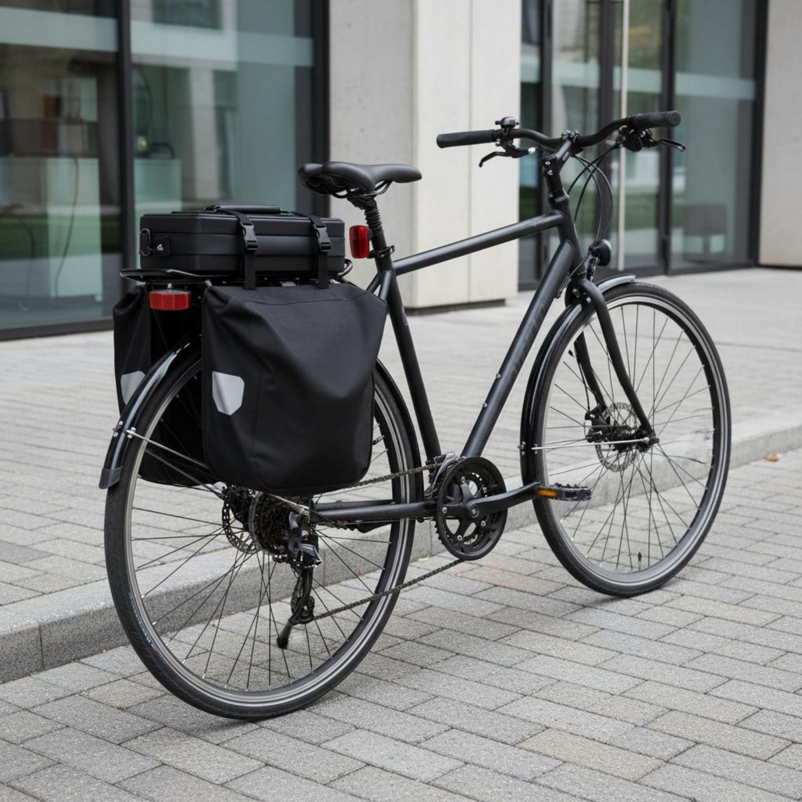Cycling Commute - Fietsachterdrager Robuuste fietsachterdrager Bagagedrager Deformatiebestendige zijbeschermingsrails