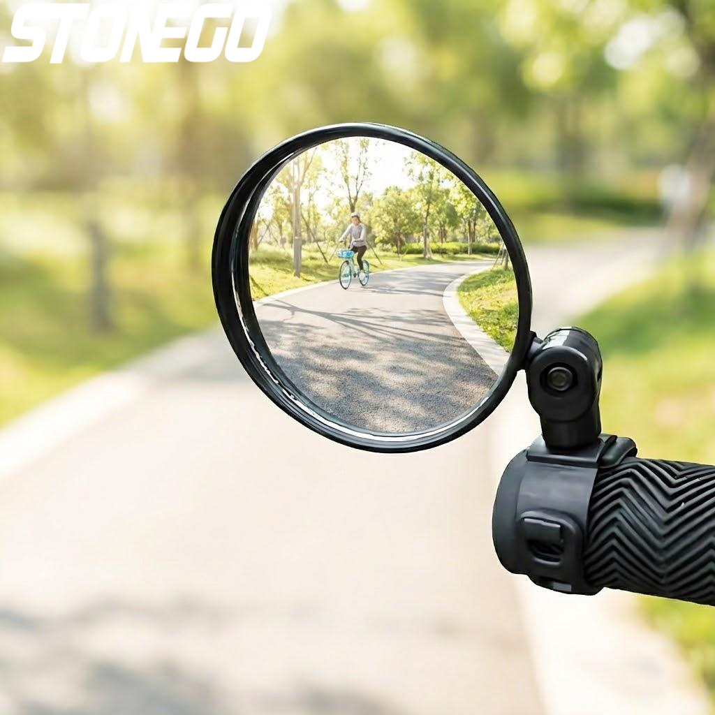 Mirror Handlebar Convex - Verstelbare fietsstuur achteruitkijkspiegel Convexe veiligheidsgroothoek fiets