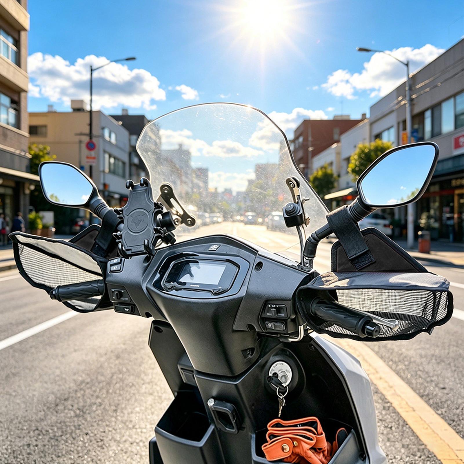 Cycling Commute Distance - Stuurhandschoenen Ademende mesh-handschoenen Stuurhandschoenen voor scootermotorfietsen