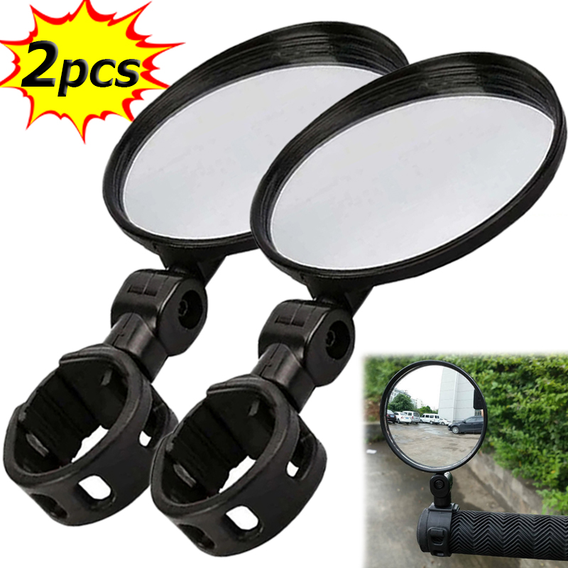 Mirror Handlebar Convex - Fiets Ronde Extra Spiegels 360 Graden
