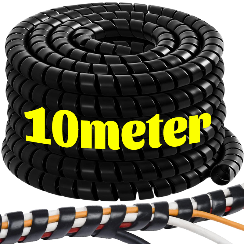 Cable Lock Flexible - Spiraalkabel Flexibele draadbeschermer Wikkelkabelbeheer Wikkelbuis Flexibele