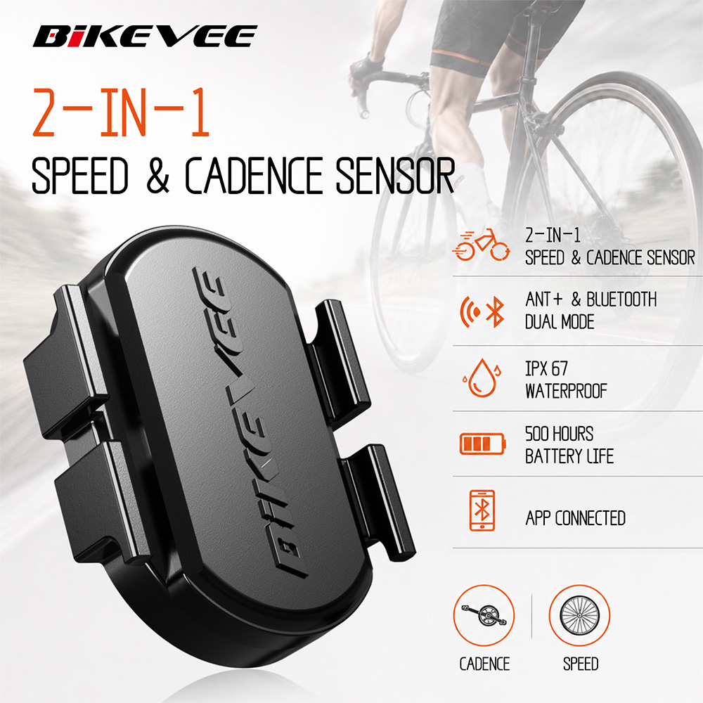 Cycling Commute - BIKEVEE Universele draadloze ANT+ Bluetooth cadans-