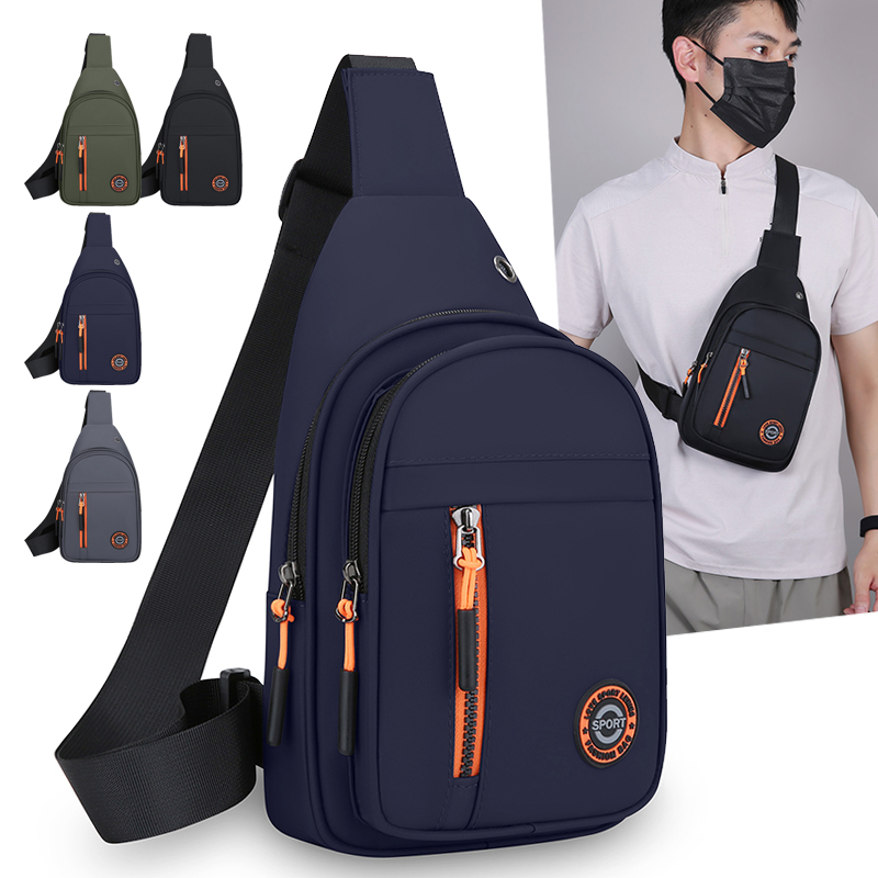 Cycling Commuter Backpack Waterproof - Borsttas Heren Crossbodytas aan de voorkant