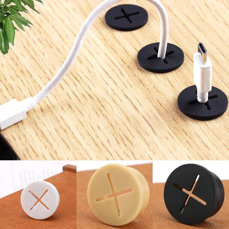 Cable Lock Flexible - 5 STKS Flexibele Rubberen Ronde Kabel