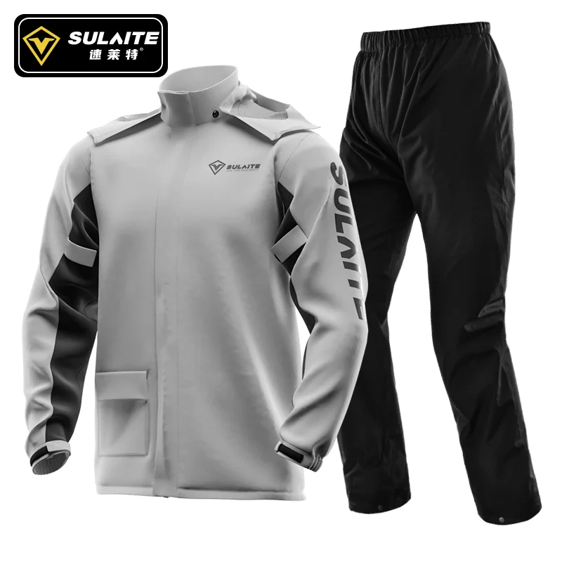 Cycling Rain Jacket Commute - SULAITE Motorregenjas Pak Mannen Outdoor Waterdichte