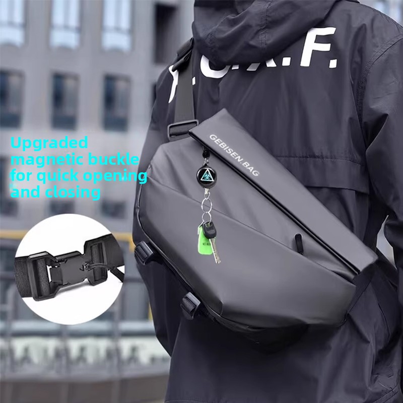 Cycling Commute - Crossbodytas voor heren met magnetische gesp,