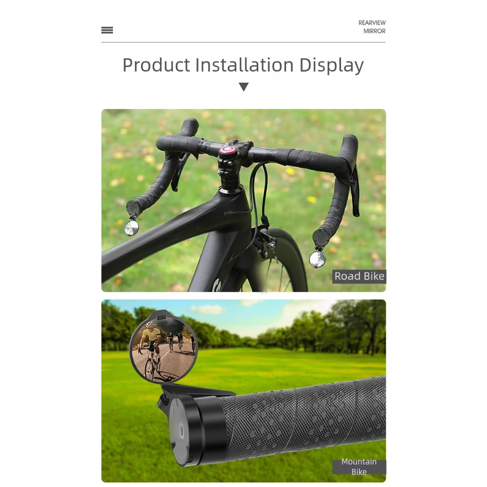 Achteruitkijkspiegel voor fiet - Mirror Handlebar Convex recensie en prijs