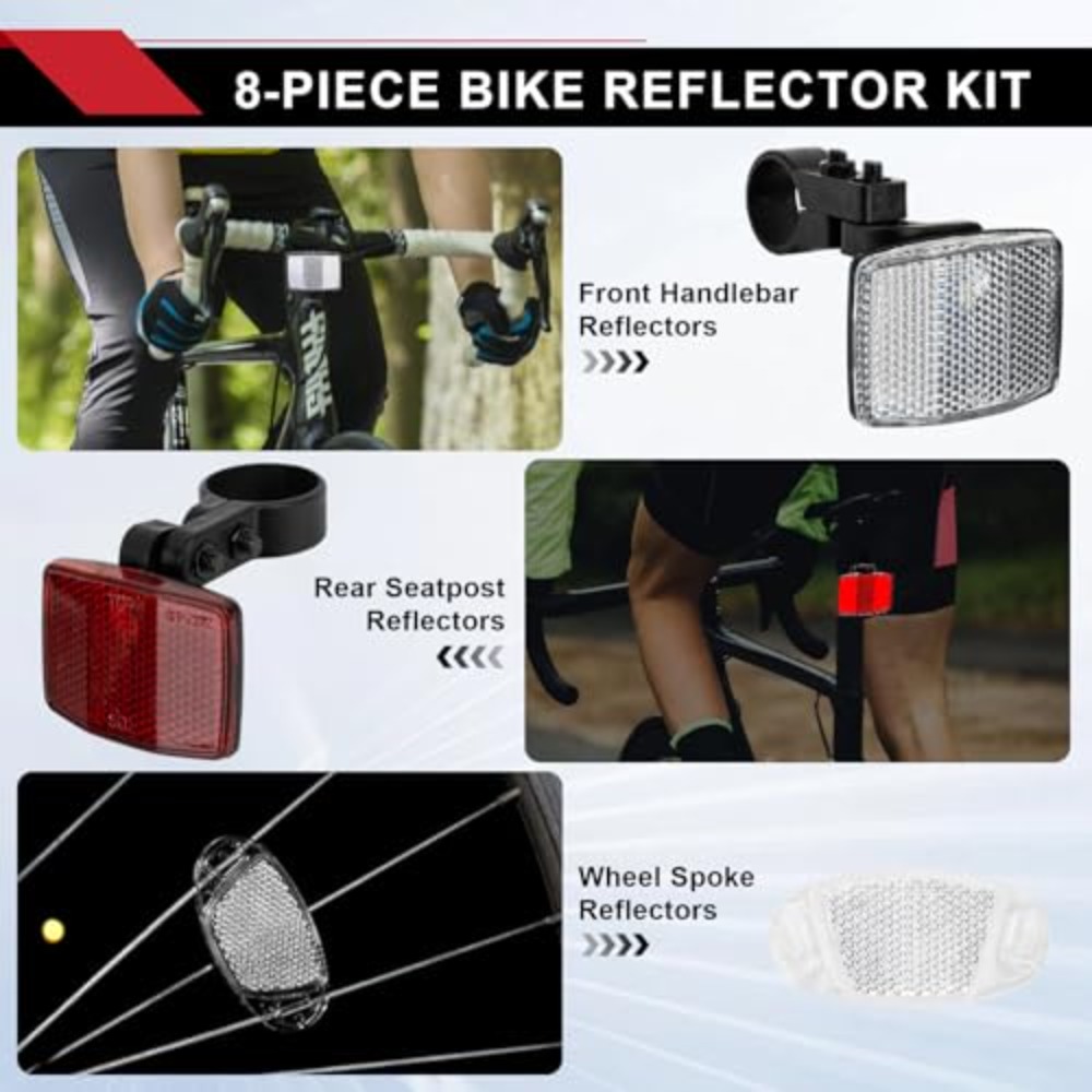 8-delige fietsreflectorenset v - Spoke Reflector Set recensie en prijs