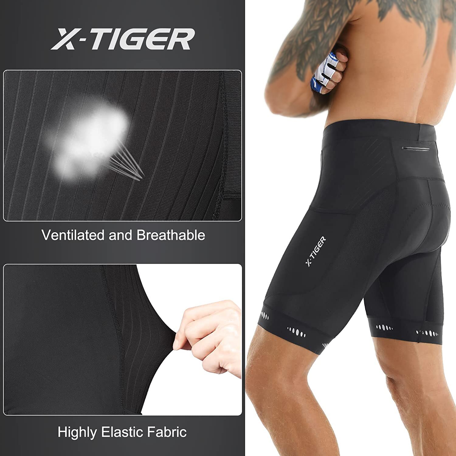 X-TIGER heren fietsbroek met r - Cycling Commuter Pants recensie en prijs