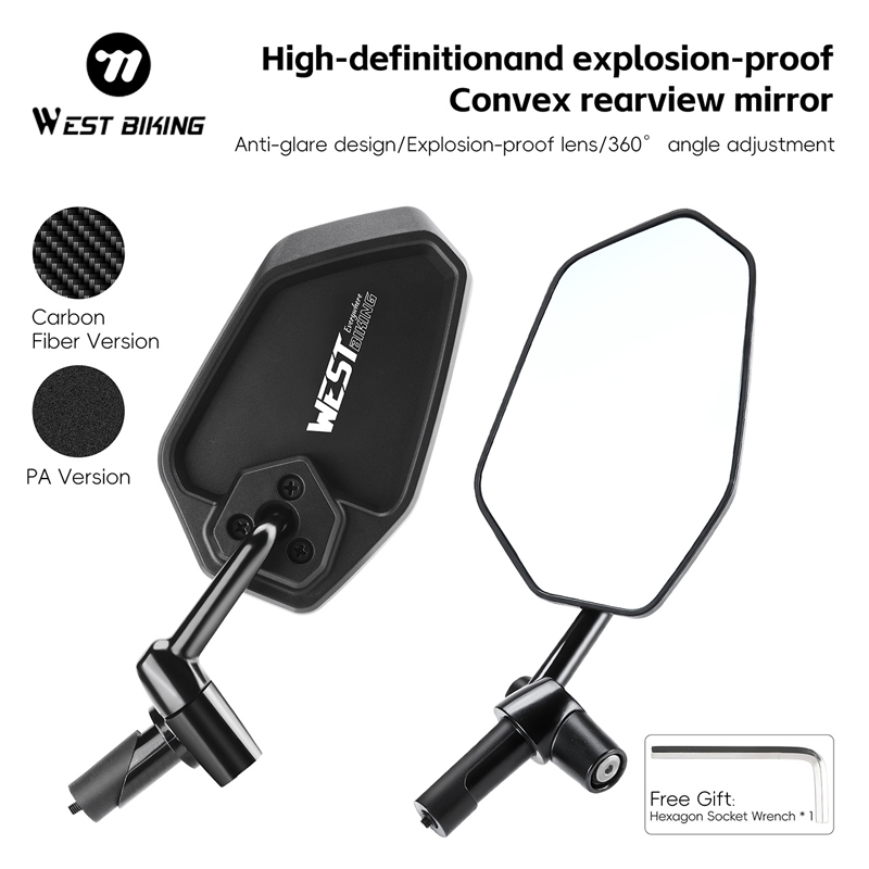 WEST BIKING HD Anti-verblinden - Mirror Handlebar Convex recensie en prijs