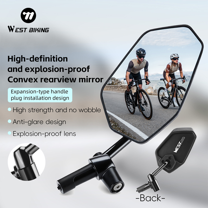 WEST BIKING HD Anti-verblinden - Mirror Handlebar Convex recensie en prijs