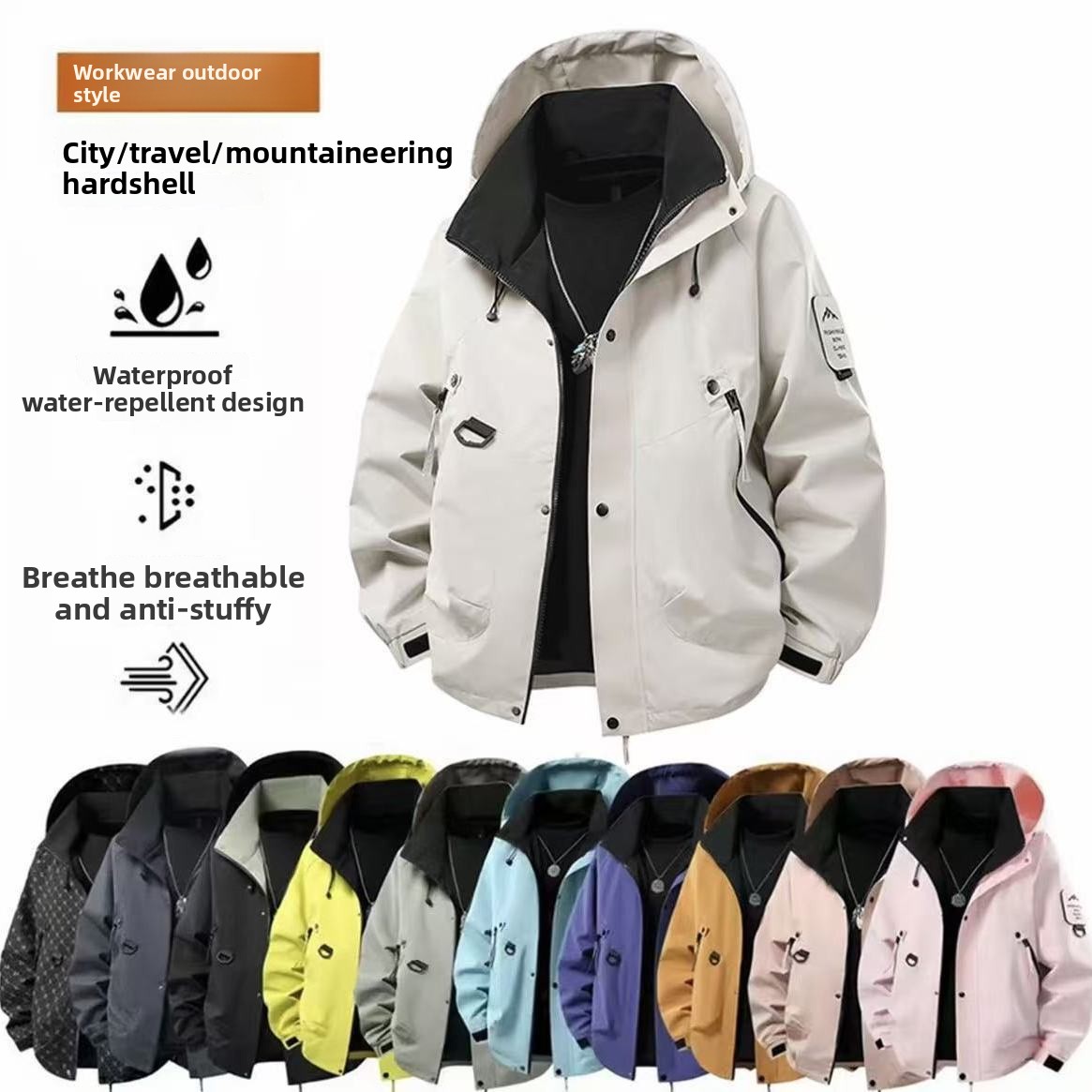 UPF50+ Unisex regenjas Wandele - Cycling Rain Jacket Commute recensie en prijs