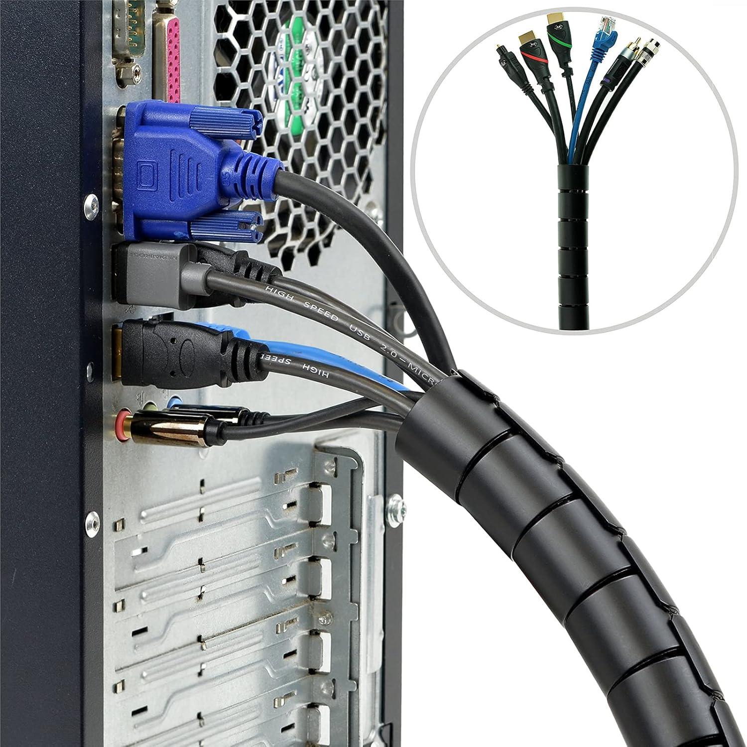 Spiraalvormige kabelwikkel Kab - Cable Lock Flexible recensie en prijs