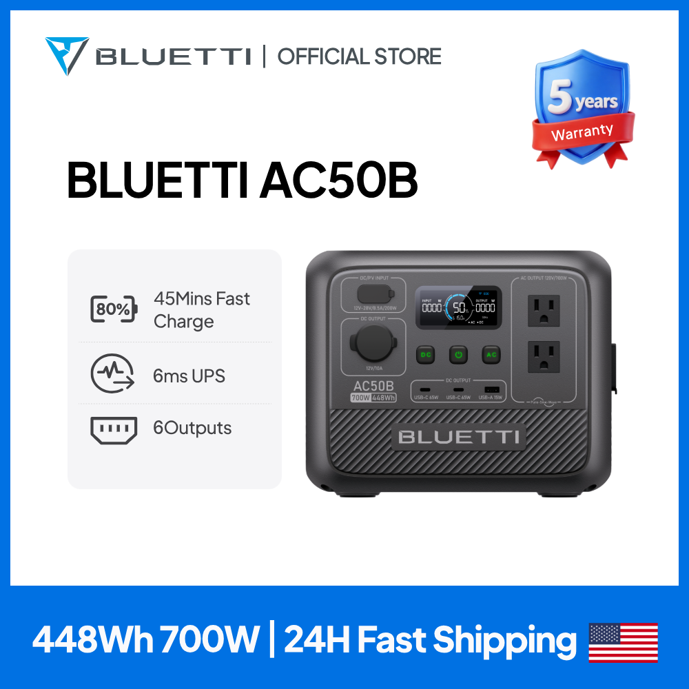 BLUETTI AC50B Draagbare Powers - Usb Charger Dynamo recensie en prijs