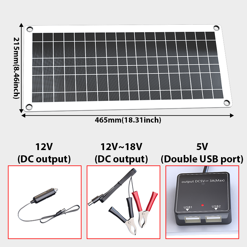 1000W zonnepaneelset 12V met 1 - Usb Charger Dynamo recensie en prijs