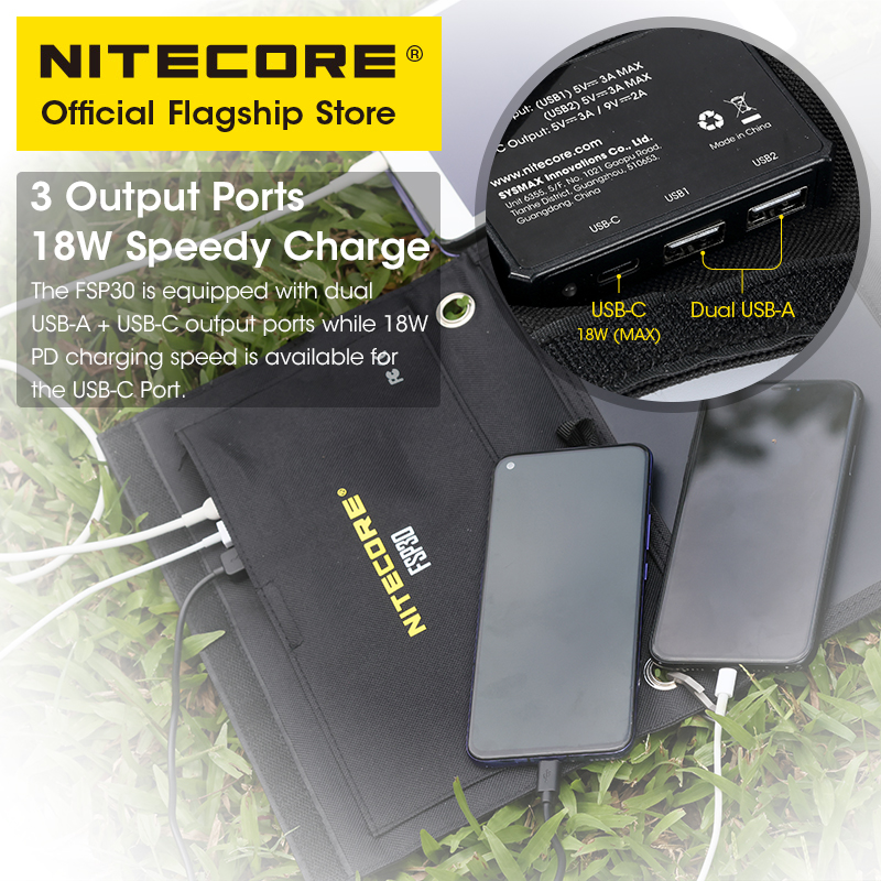 NITECORE FSP30 30W draagbaar z - Usb Charger Dynamo recensie en prijs