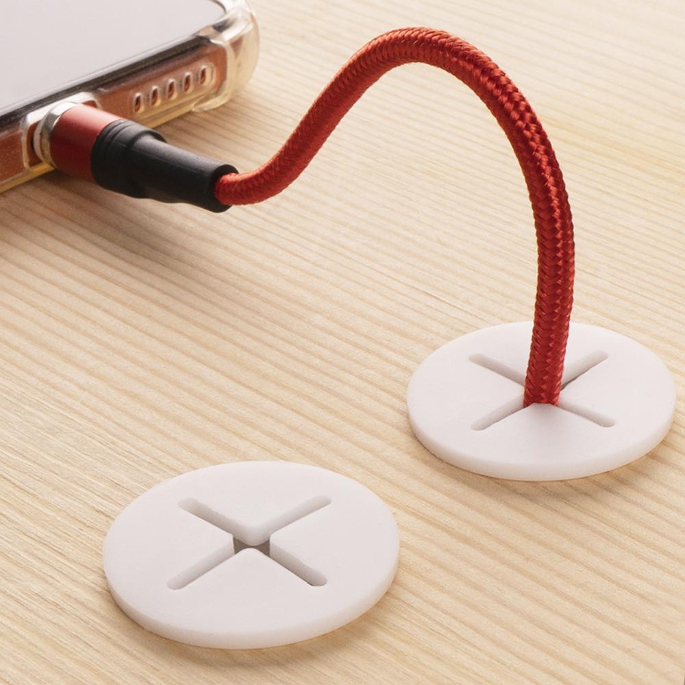14 stuks bureaubladkabeldoorvo - Cable Lock Flexible recensie en prijs